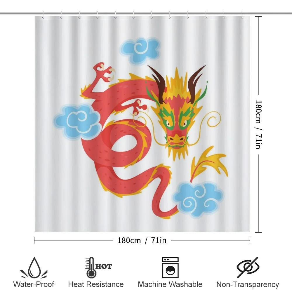 Swirling Clouds Angry Dragon — Detail 2