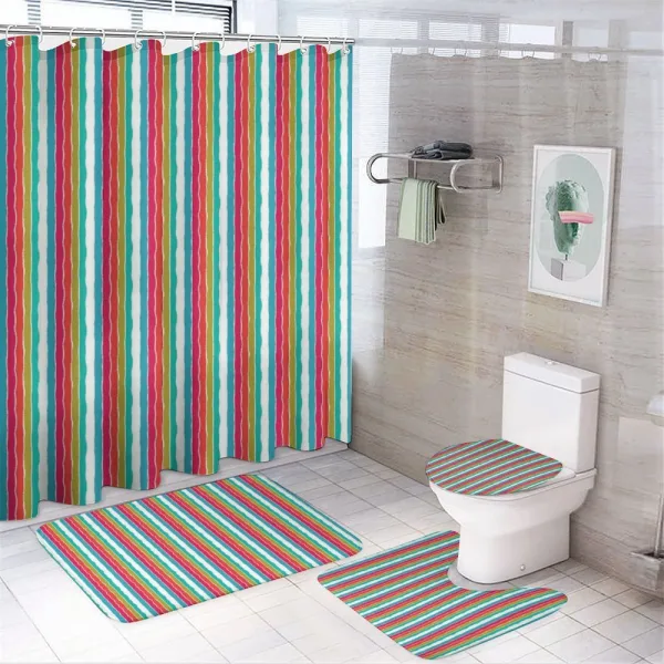 Torn Paper Effect Style on a shower curtain