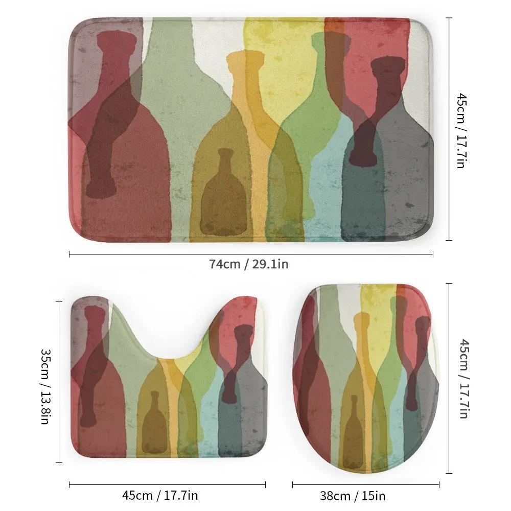Abstract Colorful Bottles — Detail 1