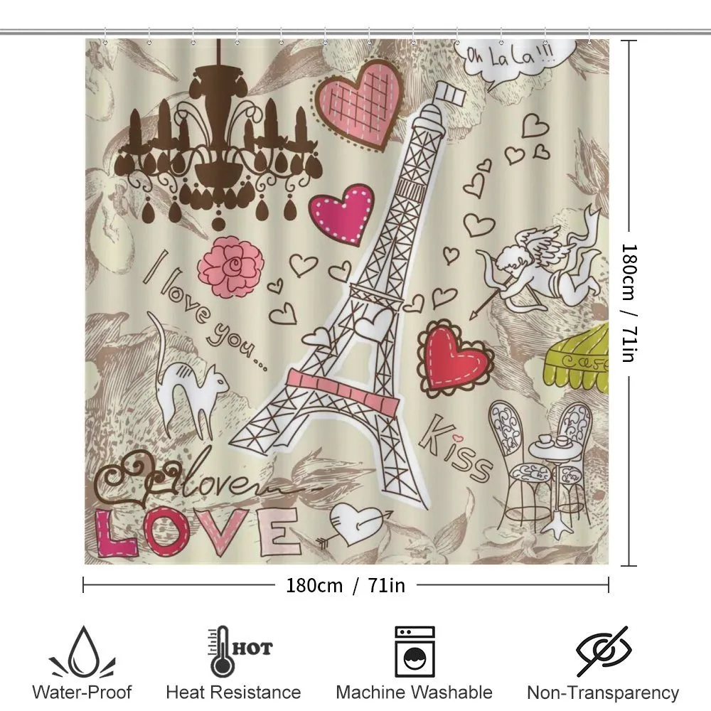 Doodle Eiffel Tower Love — Detail 2