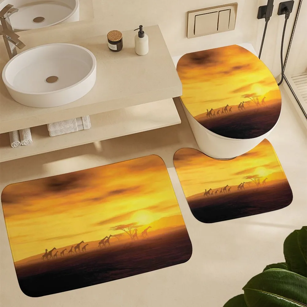 Dramatic Sunset Giraffes — Detail 5