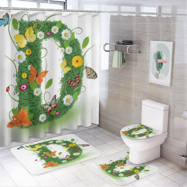 Exotic Abloom Wings on a shower curtain