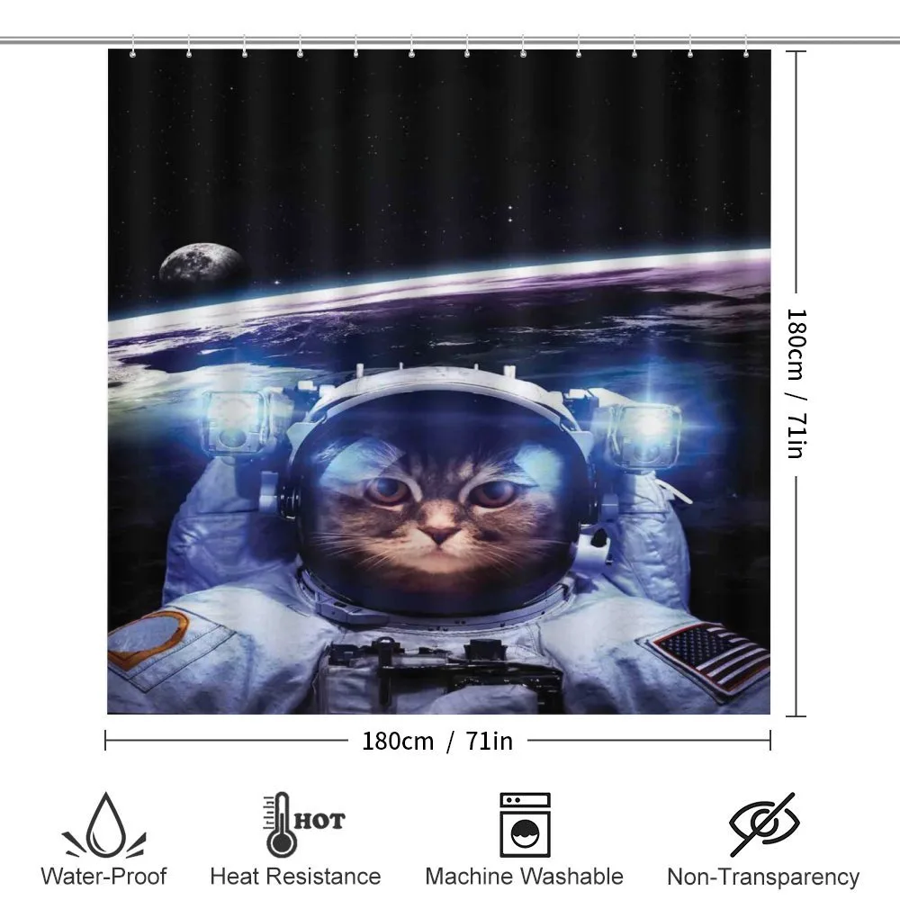 Funny Astronaut Cat Humor — Detail 2
