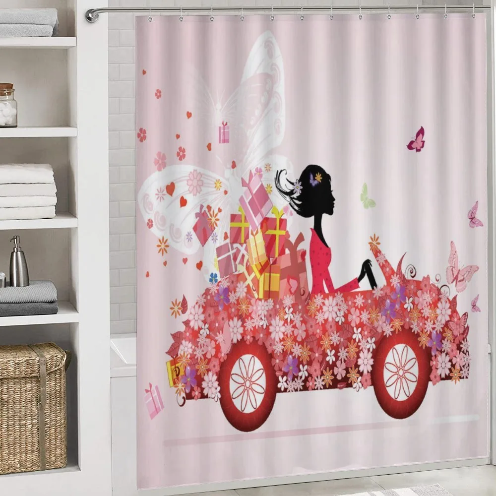 Girl on a Car Floral Box — Detail 4