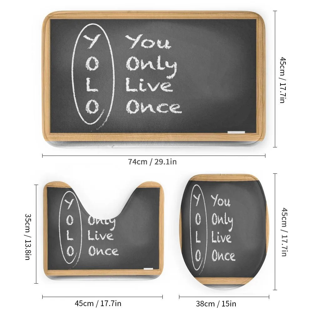 Life Words on Chalkboard — Detail 1