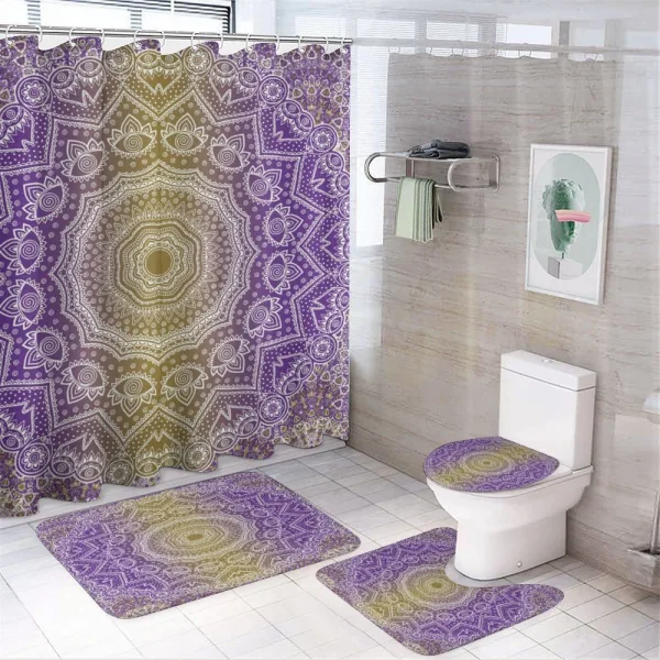 Mandala Ombre on a shower curtain