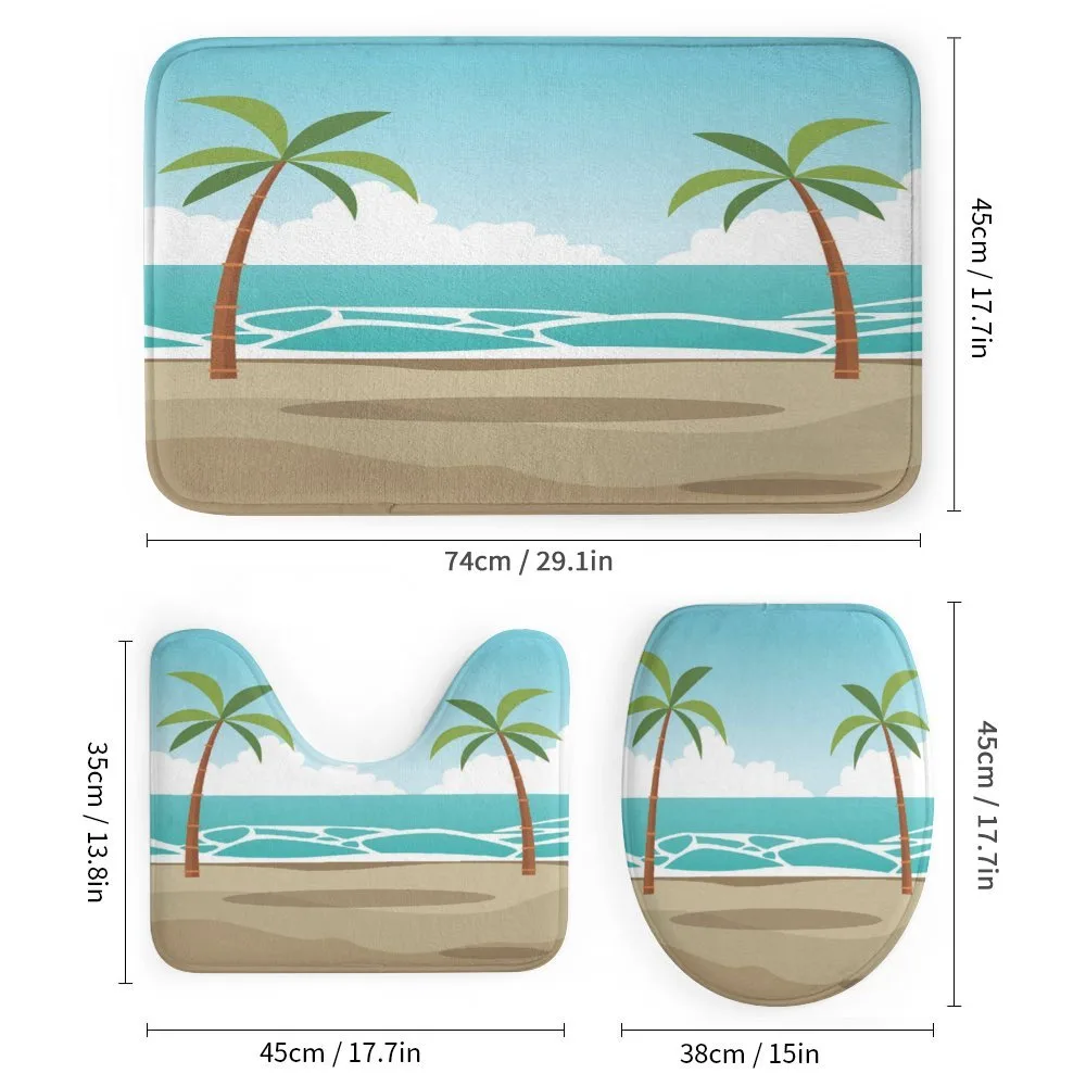 Ocean and Palm Trees — Detail 1