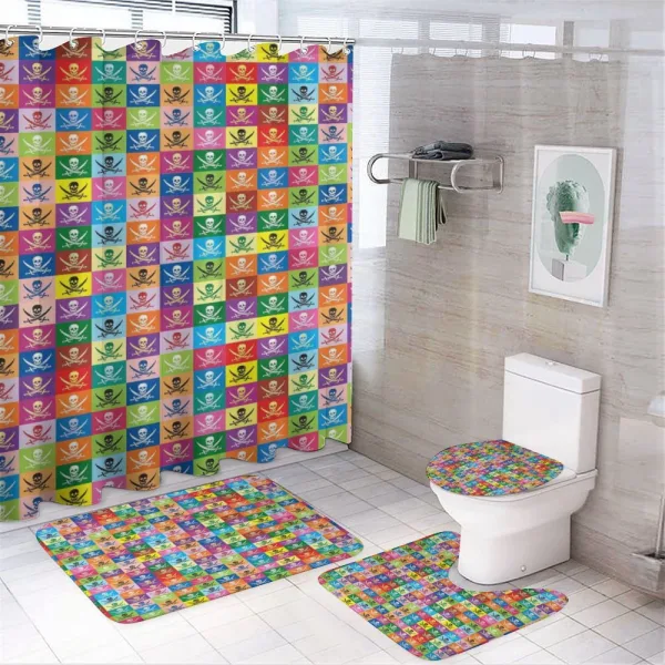 Pirate Flags Deisgn on a shower curtain