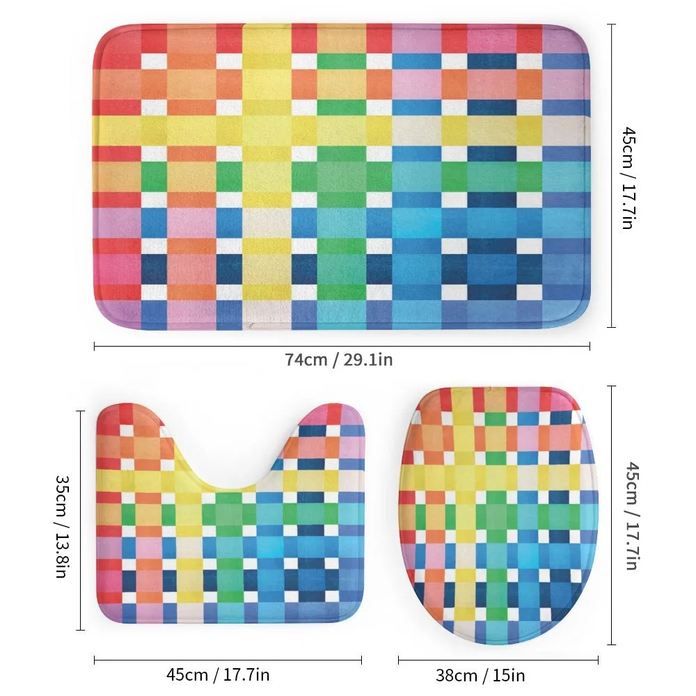 Rainbow Squares Art — Detail 1
