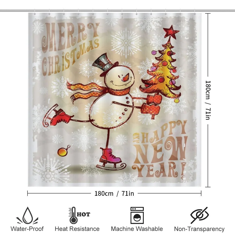 Skating Happy Snowman — Detail 2