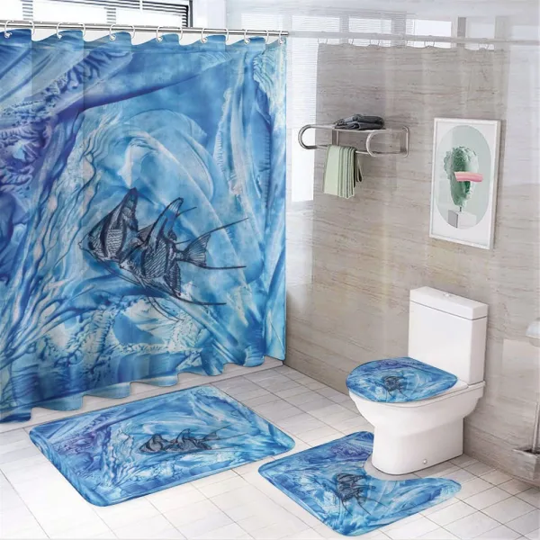 Swimming Fish on a shower curtain