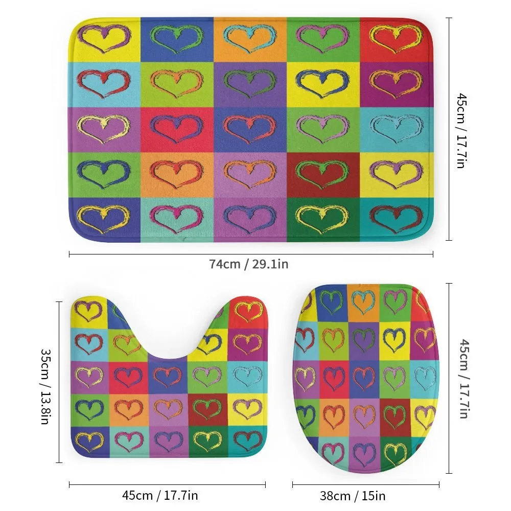 Vivid Heart Colorful Square — Detail 1