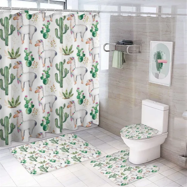 Camel Animal Pattern on a shower curtain