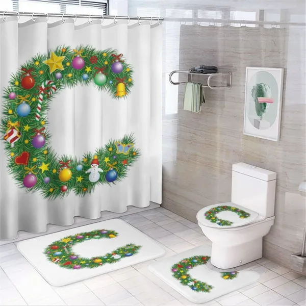 Celebration Design on a shower curtain