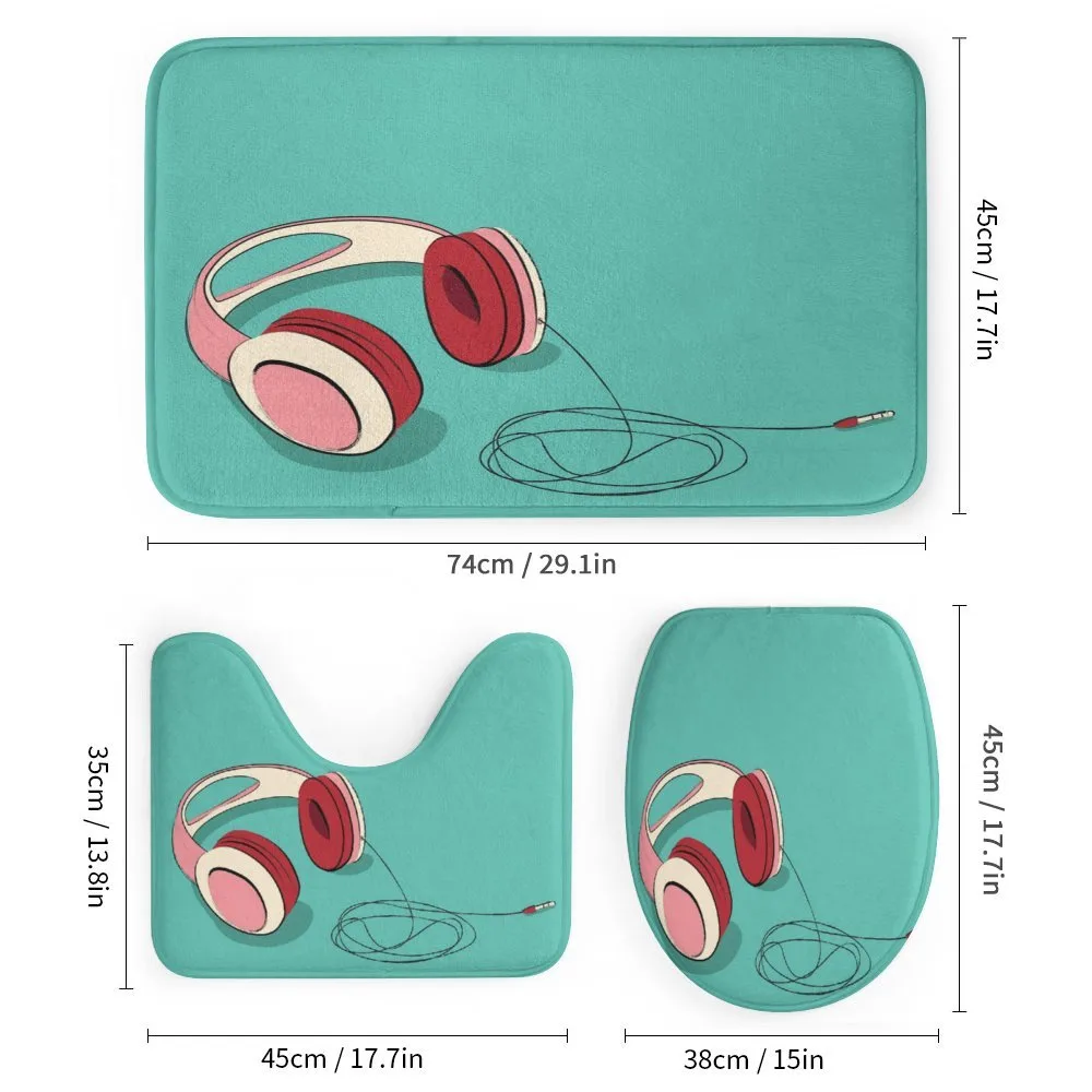 Cool Pink Retro Earphones — Detail 1