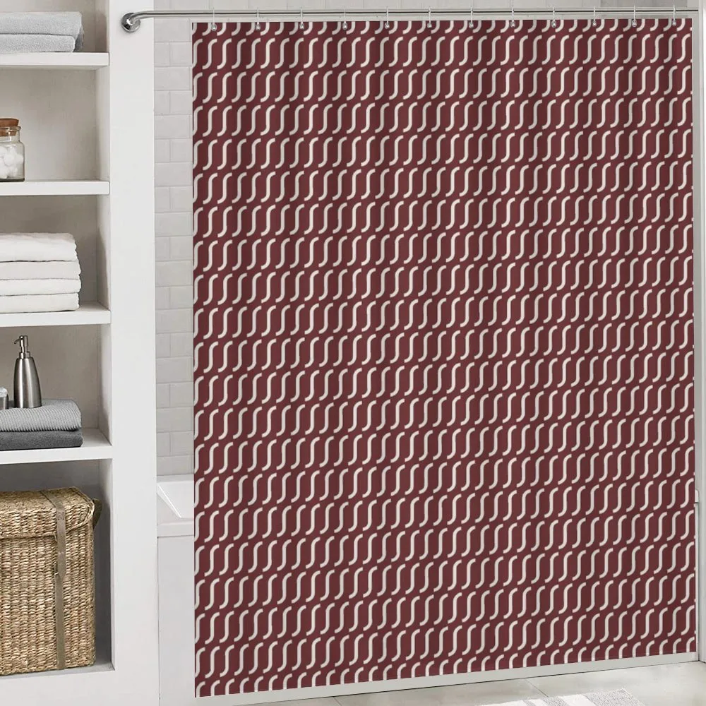 Cutrvy Wavy Lines Dark Tile — Detail 4