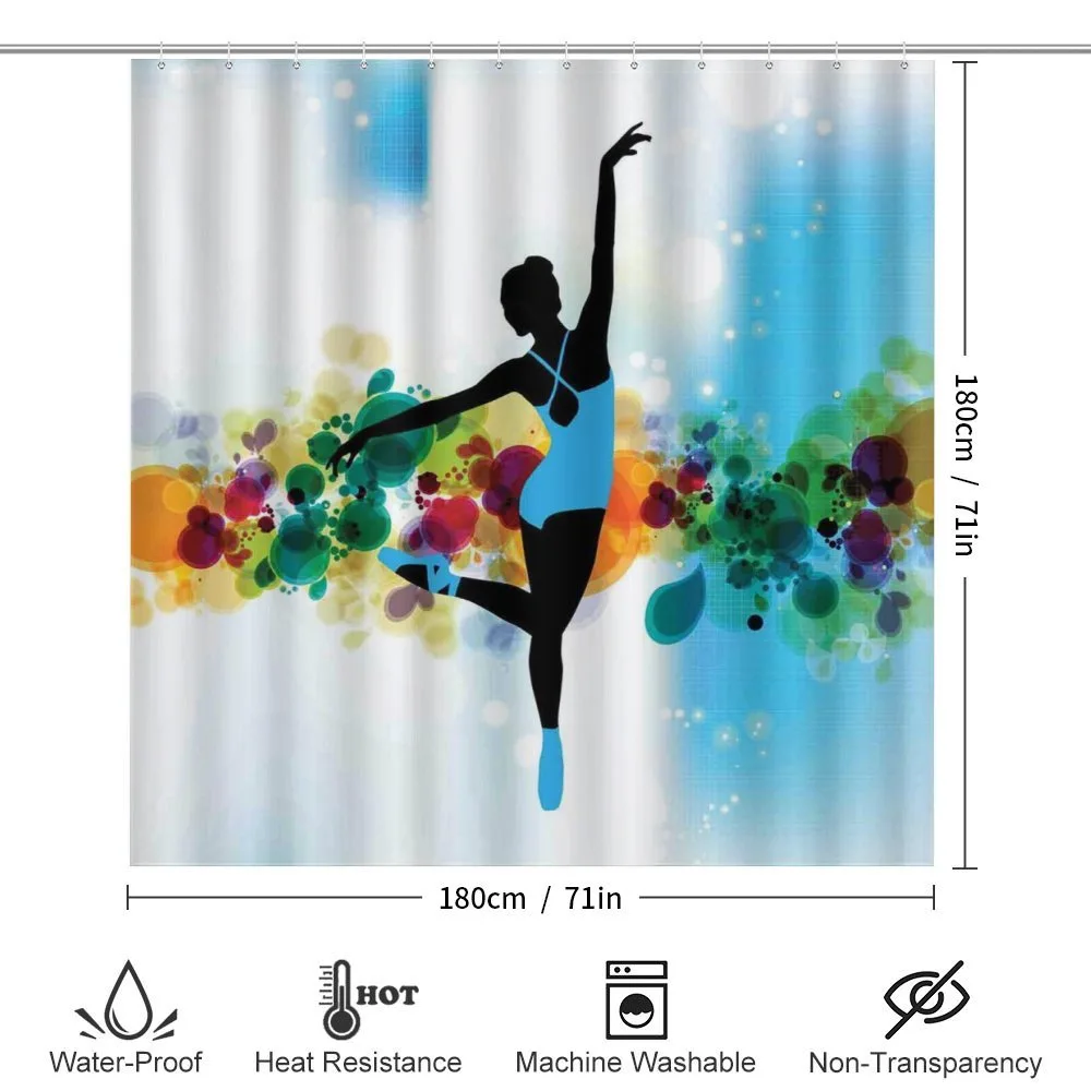Dancer on Abstract Backdrop — Detail 2