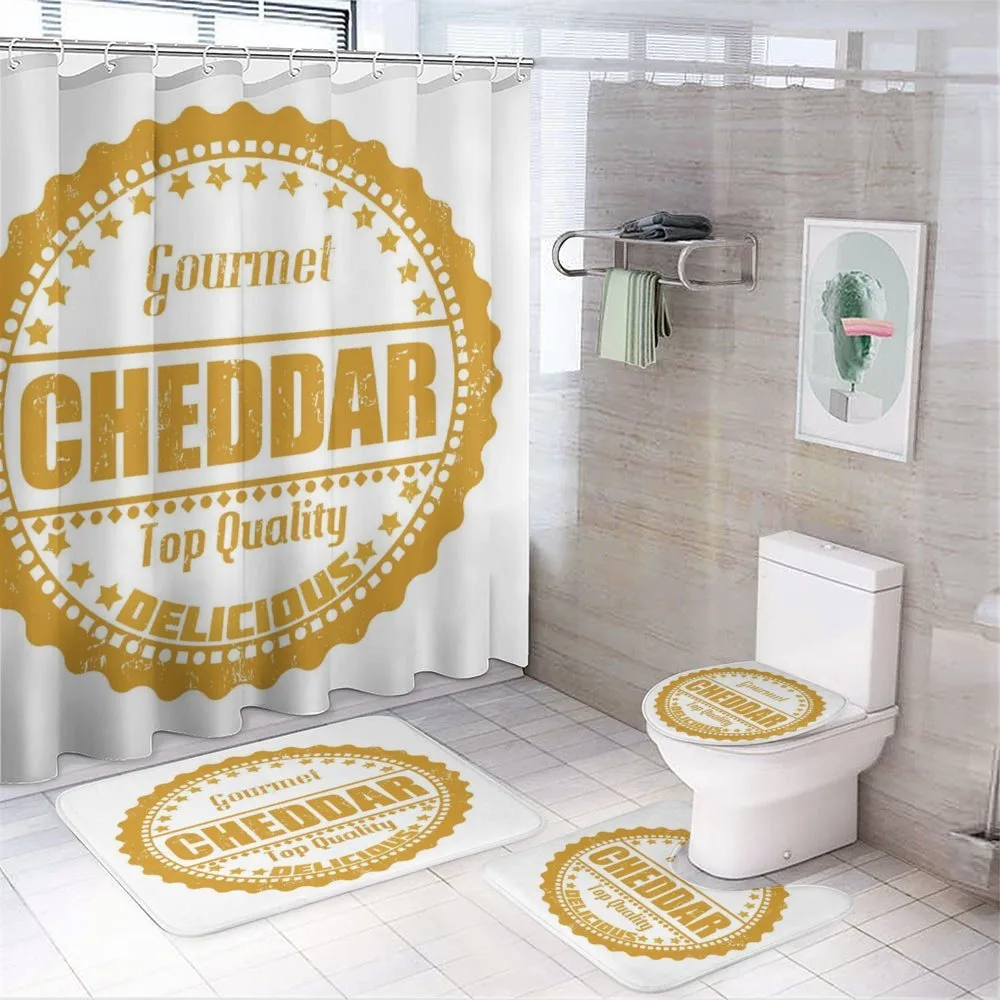 Gourmet Cheddar Rubber Stamp — Your design