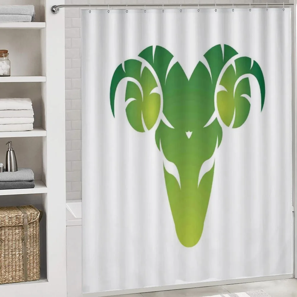Green Abstract Ram — Detail 4
