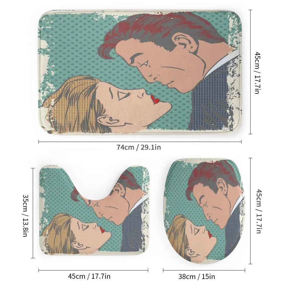 Lovers About to Kiss Art — Detail 1
