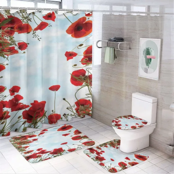 Meadow Flowers Cottage on a shower curtain
