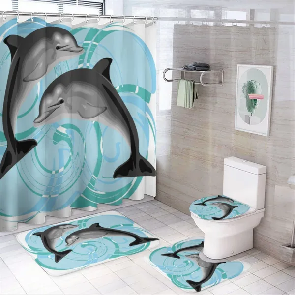 Nautical Life Theme on a shower curtain
