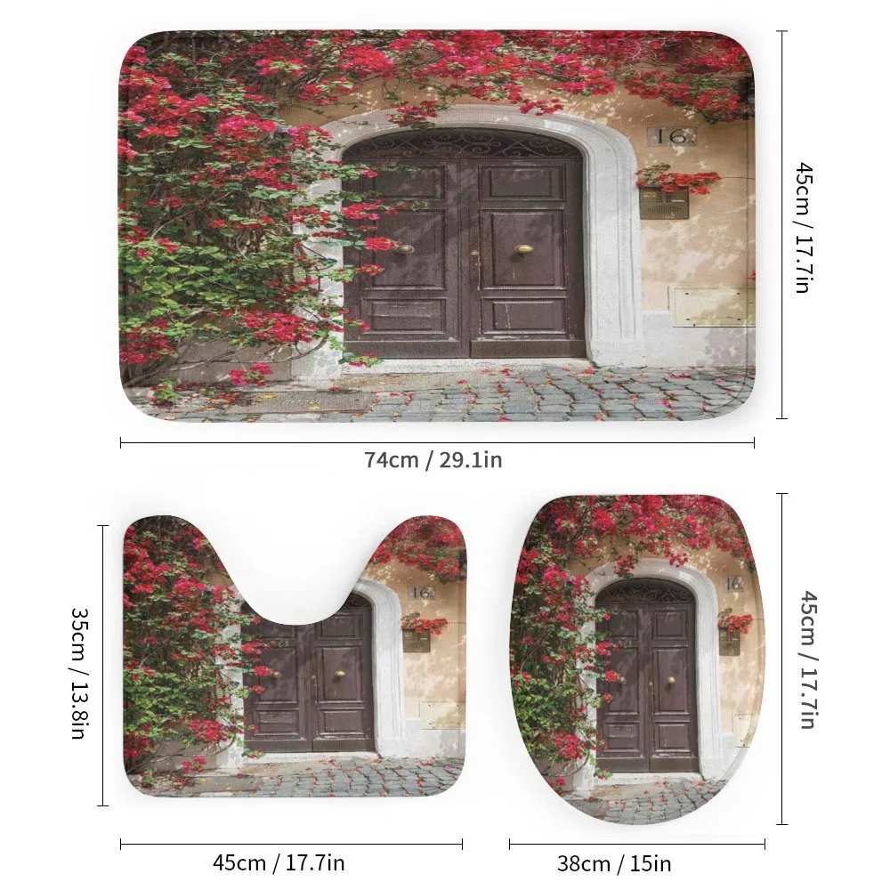 Old Door with Flowers — Detail 1