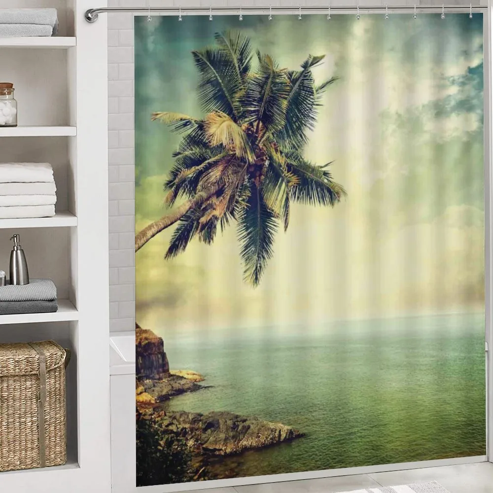 Palm Tree Rocky Shore — Detail 4