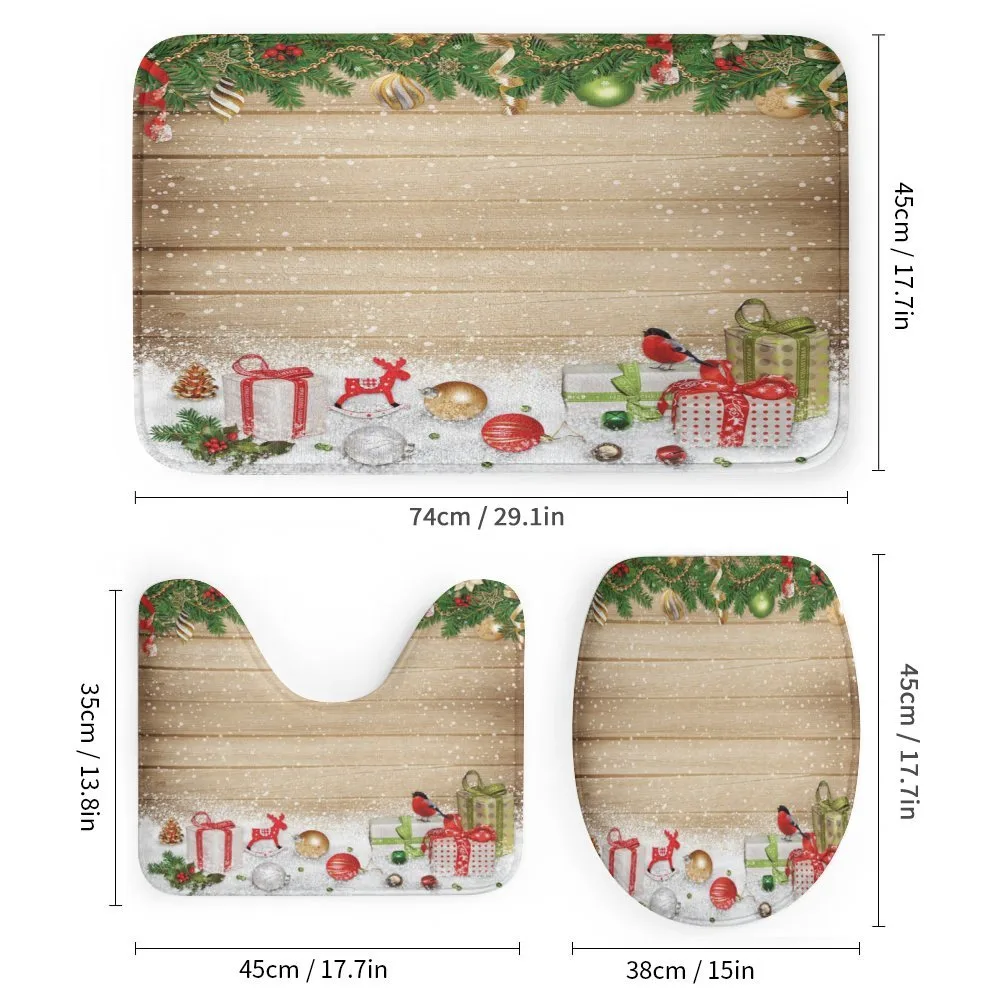 Pine Wood Planks Snow — Detail 1