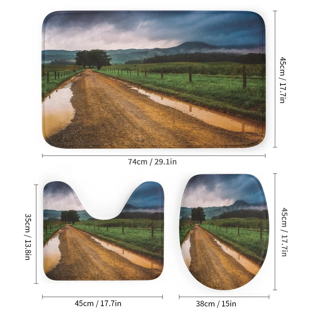 Puddles on Dirt Road — Detail 1