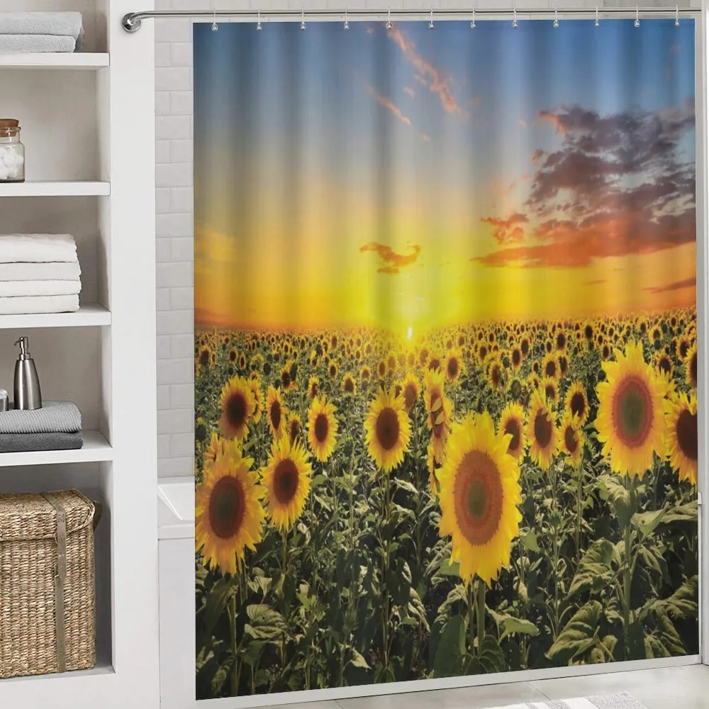 Sunflowers Field Dusk — Detail 4