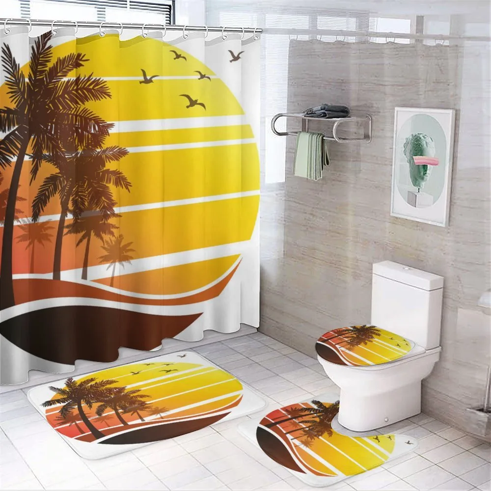 Beach Palm Trees Birds — Your design