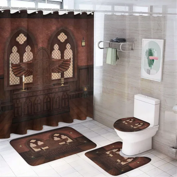 Buildings Tradition on a shower curtain