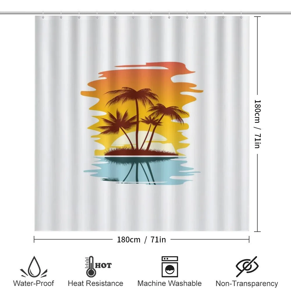 Exotic Palm Trees Sunset — Detail 2