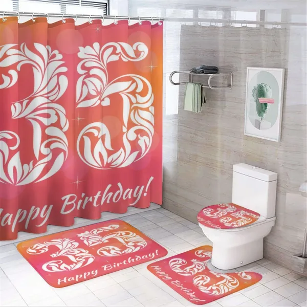 Feminine Number on a shower curtain