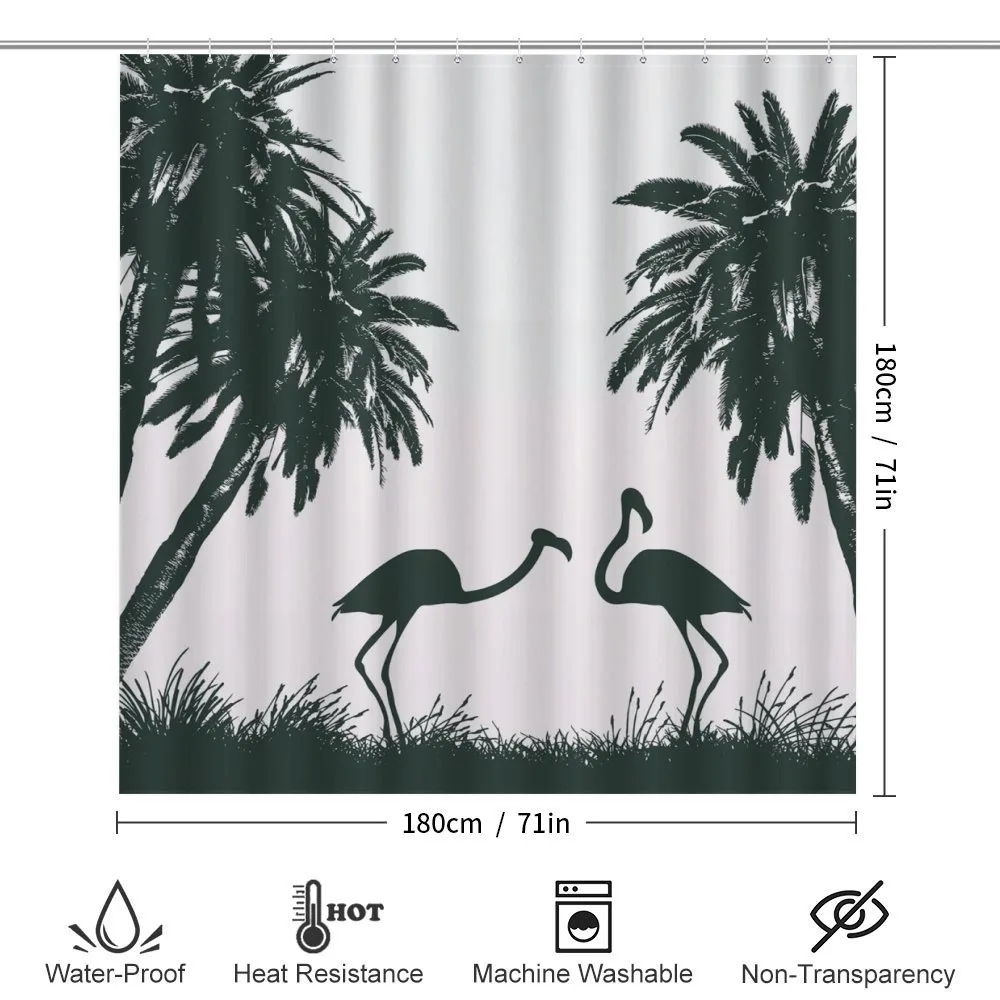 Flamingos and Palm Trees — Detail 2