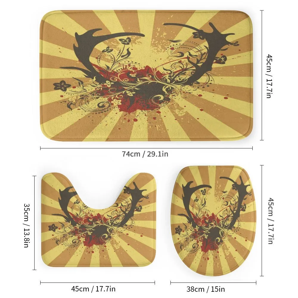 Grunge Style Antlers Art — Detail 1