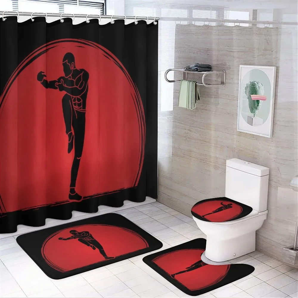 Man Silhouette Pose Round — Your design