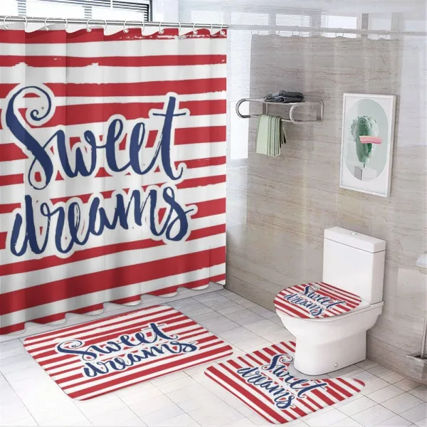 Nautical Striped on a shower curtain