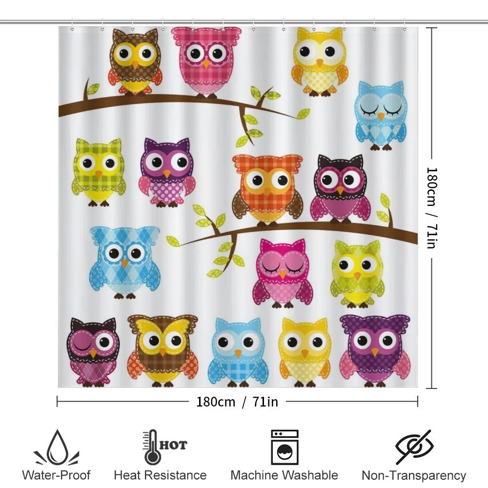 Patchwork Style Owls — Detail 2