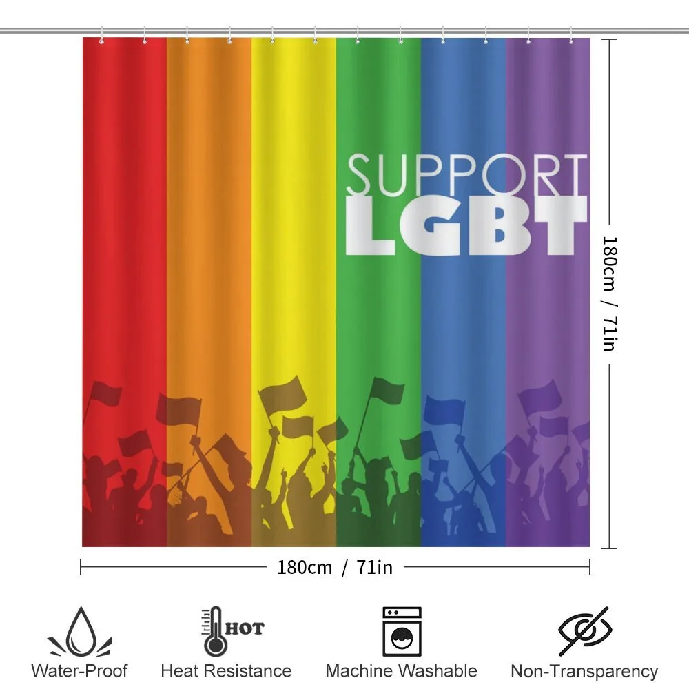 Support LGBT Celebration Flag — Detail 2