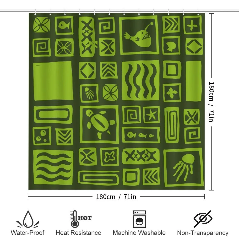 Tiki Pattern Aloha Doodling — Detail 2