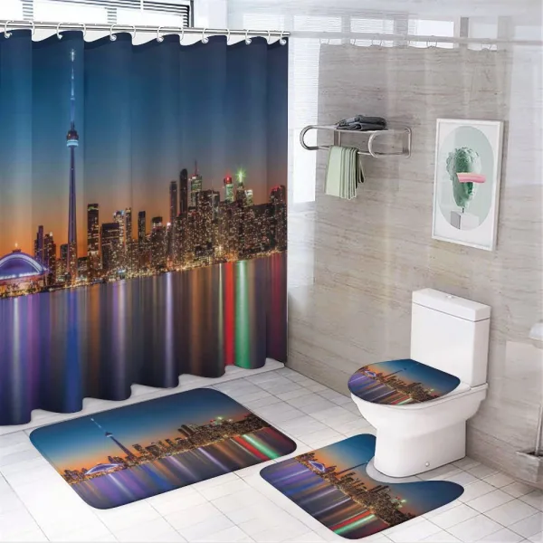 Toronto Urban City on a shower curtain
