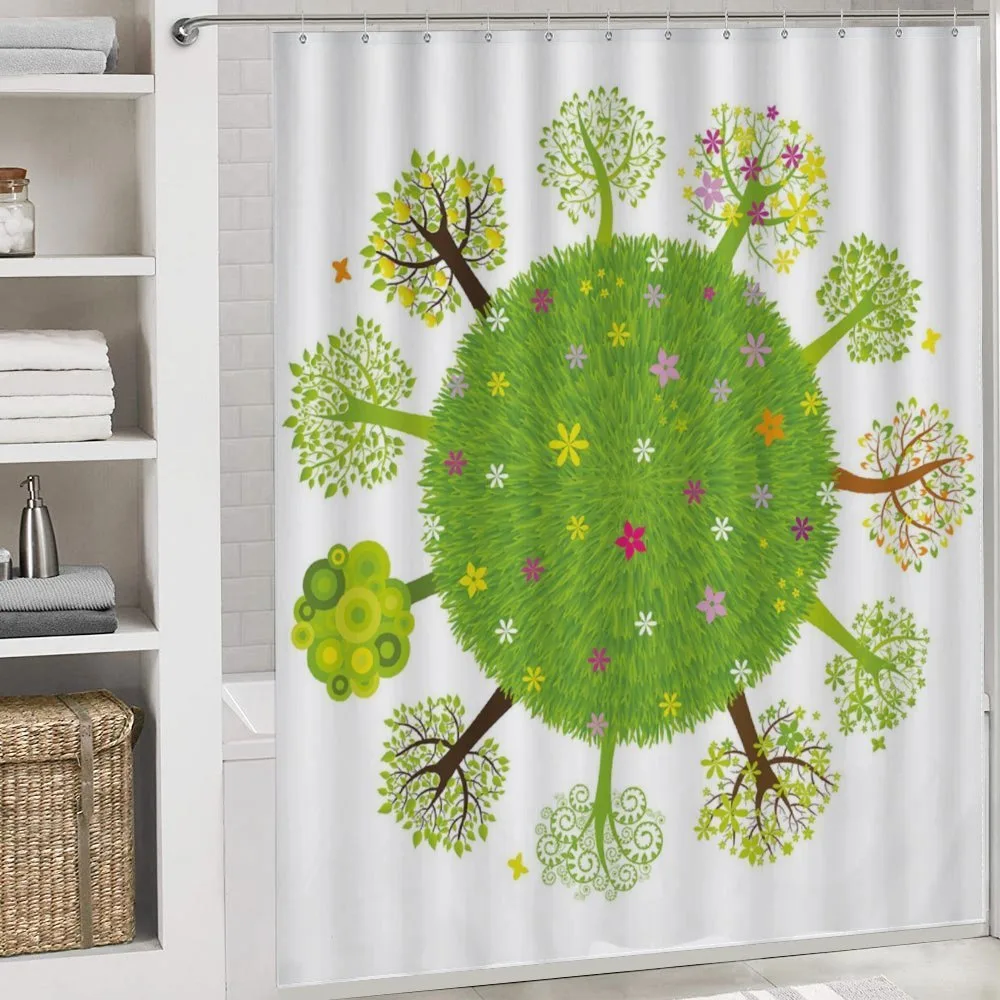 Various Green Trees Bloom — Detail 4
