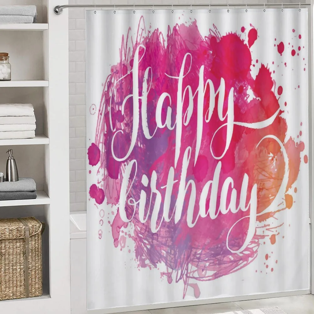 Watercolor Birthday Text — Detail 4