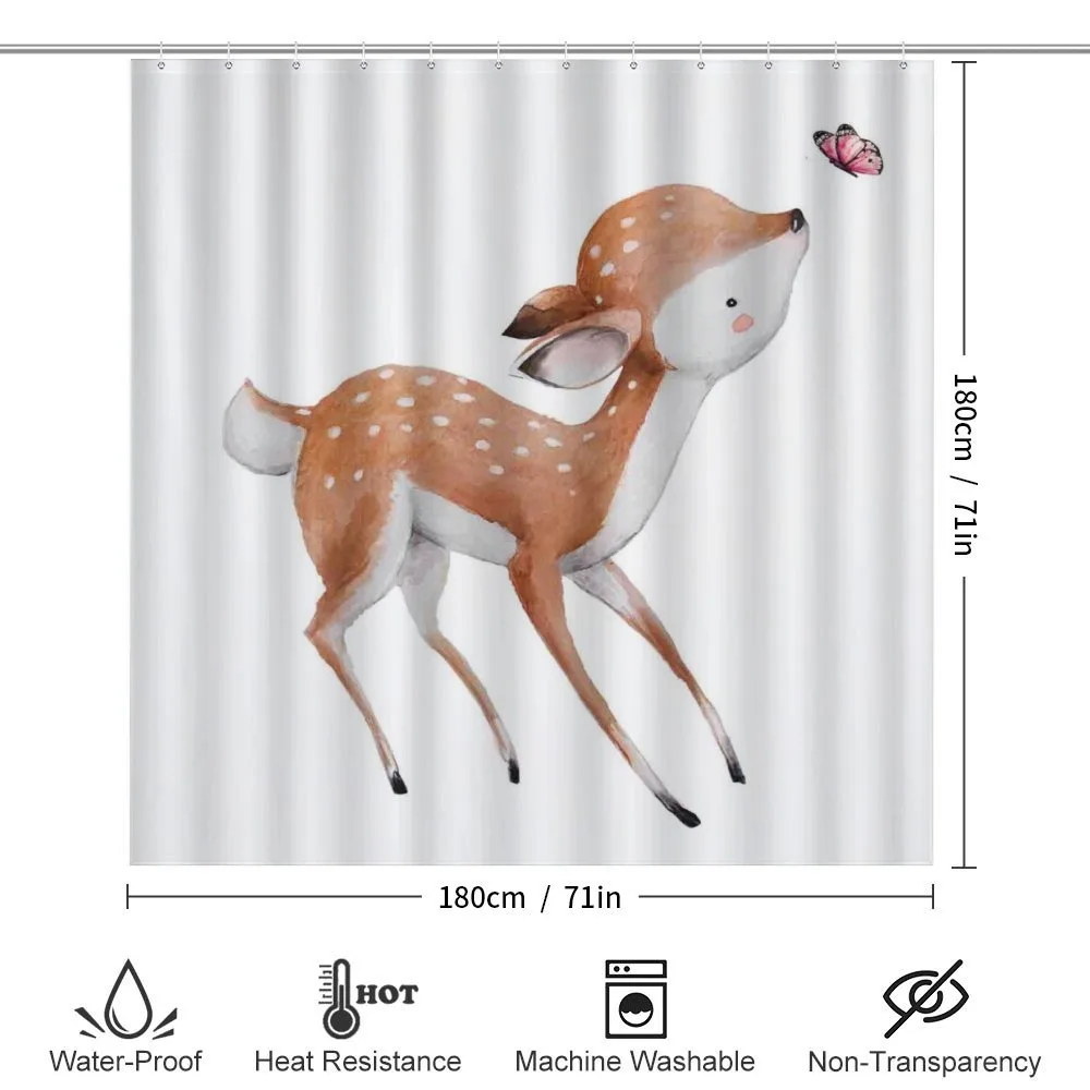 Young Deer and Butterfly — Detail 2