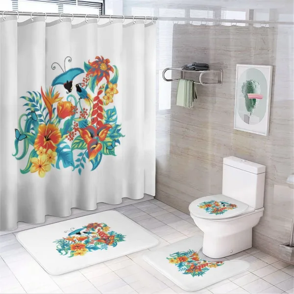 Exotic Jungle Foliage on a shower curtain