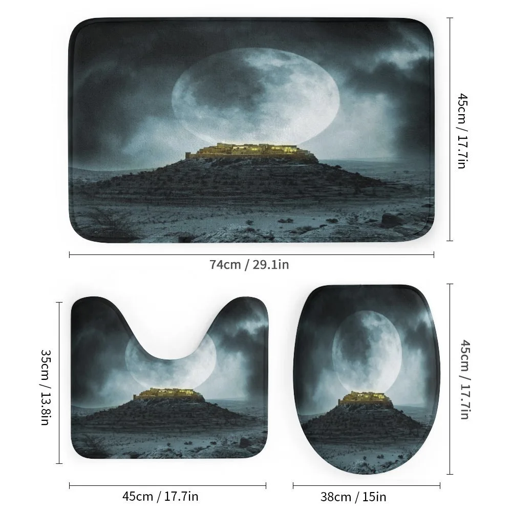 Full Moon and Castle — Detail 1