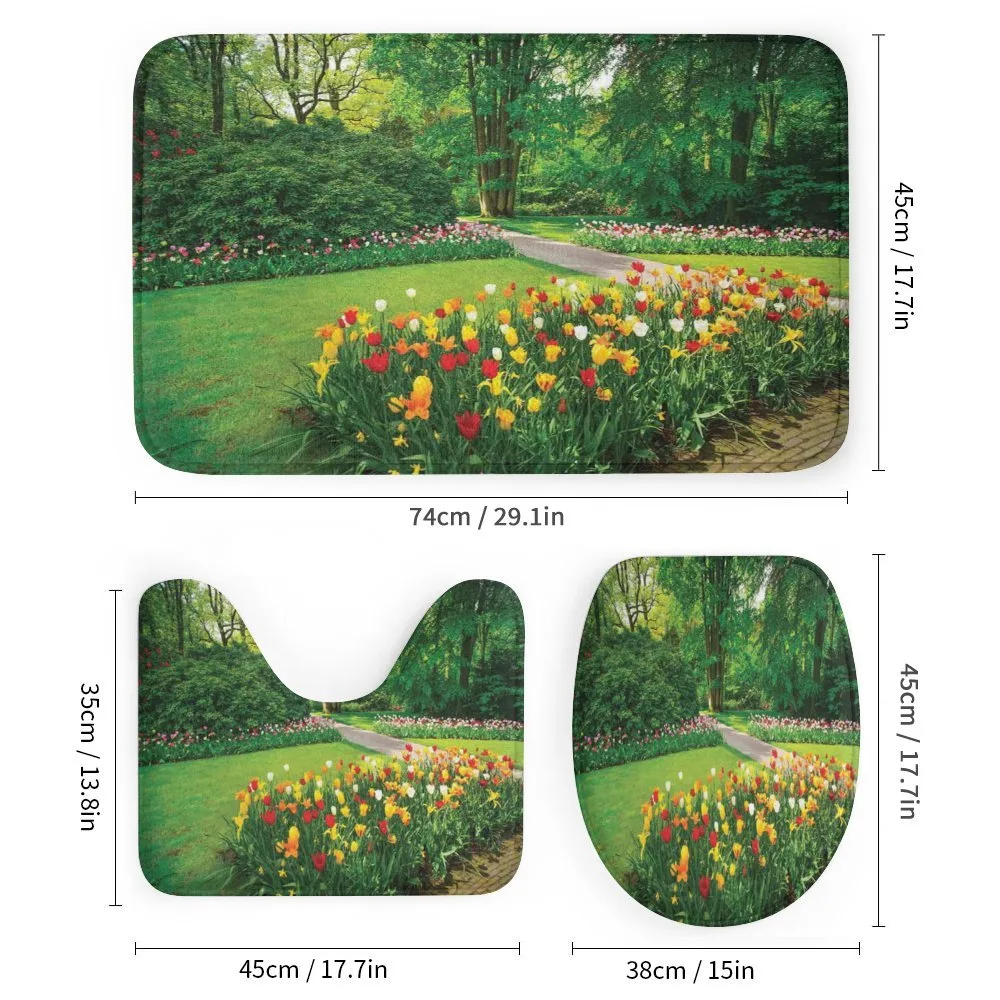 Garden with Tulips Trees — Detail 1