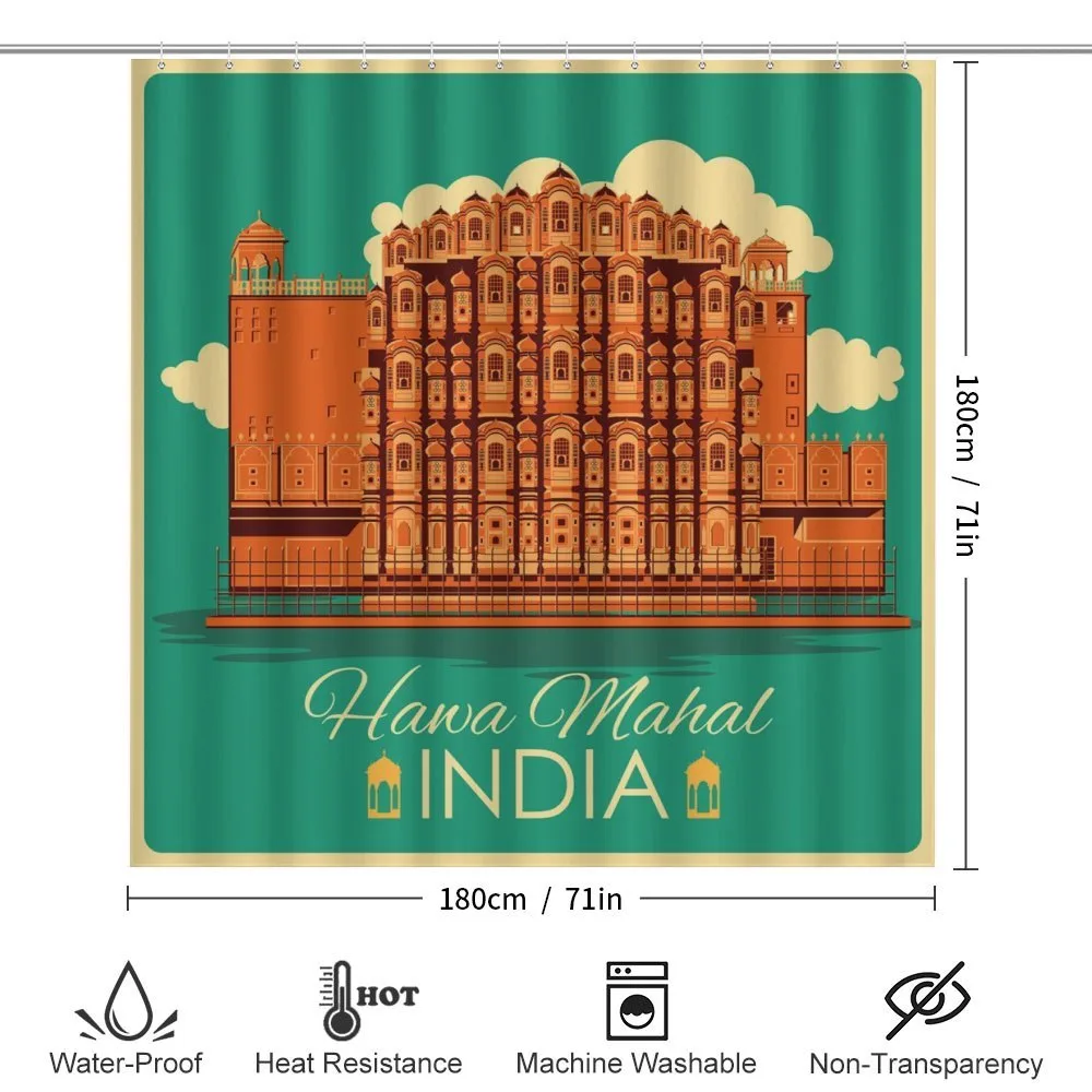 Hawa Mahal Retro Poster — Detail 2
